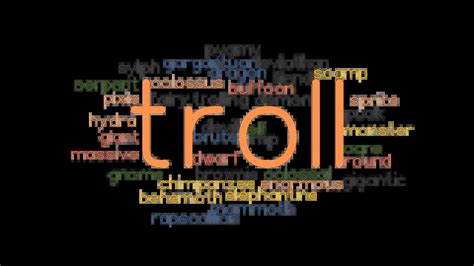 synonym toll|other words for troll.